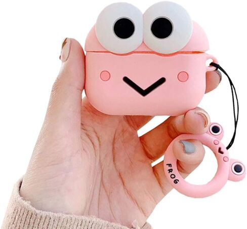 Compatible with Earbuds Case Airpods Pro, Cute Big Eyes Frog Design Cover Creative Animals Soft Anti-Scratch Wireless Earphone Protector in Saudi Arabia