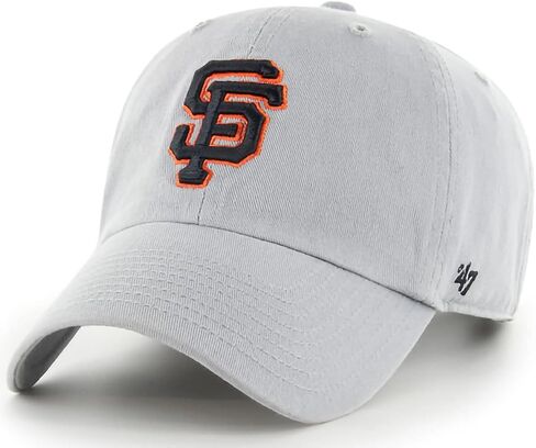 '47 San Francisco Giants Storm Gray Clean Up Adjustable Hat, Adult One Size Fits All in Saudi Arabia
