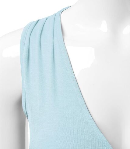 DOUBLJU Womens 3/4 Sleeve Sleeveless Tank Tops Deep V-Neck Surplice Wrap with Plus Size in Saudi Arabia