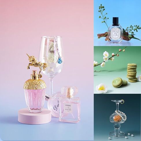 BEIYANG 5PCS Gradual Background Papers with T-Stand, Flat Lay Photography Backdrop Paper, 22x34in Tabletop Backdrops Paper Small Products Photo Photography Props for Cosmetics Jewelry in Saudi Arabia