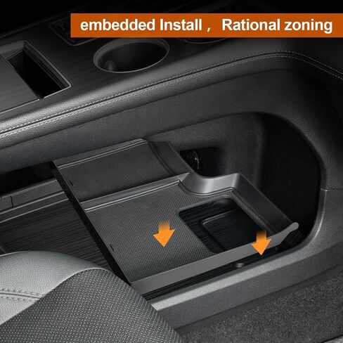 Center Console Organizer Tray Compatible with 2021-2024Toyota Sienna,Armrest Box Secondary Storage Tray Coin Container ABS Plastic (JYCDC-GB01) in Saudi Arabia