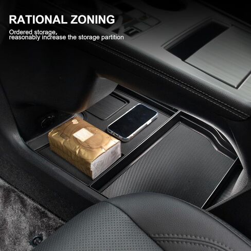 Center Console Organizer Tray Compatible with 2021-2024Toyota Sienna,Armrest Box Secondary Storage Tray Coin Container ABS Plastic (JYCDC-GB01) in Saudi Arabia