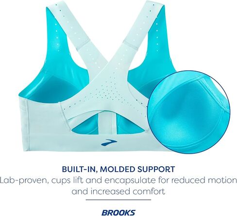 حمالة صدر رياضية للنساء من Brooks Zip 2.0 للجري والتمارين والرياضة in Saudi Arabia