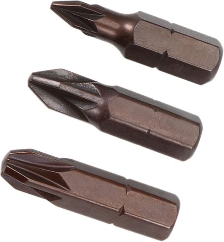 PZ Bit Set - [PZ1 PZ2 PZ3] 1/4" Hex Shank Magnetic Cross Screw Driver Batch Head for Socket Screwdriver Handle Use, 1 Inch Length in Saudi Arabia