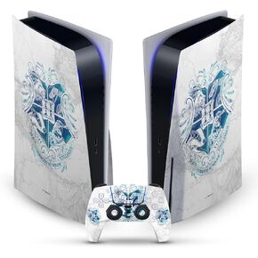 Head Case Designs Officially Licensed Harry Potter Hogwarts Aguamenti Graphics Vinyl Faceplate Gaming Skin Decal Compatible with Sony PlayStation 5 PS5 Disc Edition Console & DualSense Controller