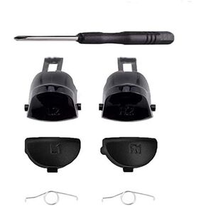 Full Set Buttons L1 R1 L2 R2 Trigger Buttons with Springs Screwdriver Replacement for Sony PS4 Pro JDS040 JDM-040 Game Controller