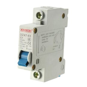 uxcell 1 Pole 1A 230/400V Low-voltage Miniature Circuit Breaker Din Rail Mount DZ47-63 C1