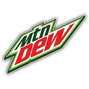 valstick Mountain Dew American Soft Drink Car Bumper Sticker Decal, 3'' Longer Side