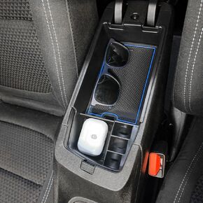 YEE PIN 2022 2023 2024 Chevy Bolt EUV Center Console Tray Armrest Tray Bolt 2022 2023 Bolt EUV Center Console Organizer for Bolt EV Center Console Tray 2022 2023 Chevy Bolt EUV Accessories (Blue)
