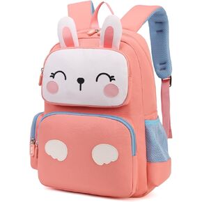 ArcEnCiel Mini Backpack for Kids，Pink Bunny Travel Bag for Girls Cute Toddler School Small Lightweight 15 inch Daycare Backpack