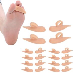 10 Pairs Hammer Toe Cushions Pad, Hammerhead Toe Pad Hammerhead Toe Spacers Gel Pad Claw Toe Temporary Corrector for Relieve Foot Pain, Discomfort, and Improve Walking Stability (Color)