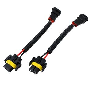 MUYI H11 Extension H8 Headlight Wiring Harness Male and Female Connector Pigtail Socket Adapter for Fog Light (2 Pieces Set)