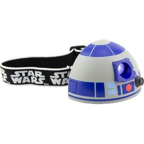 Paladone Star Wars R2-D2 Headlamp with Droid Sounds, Officially Licensed Disney Star Wars Head Lamp and Reading Light
