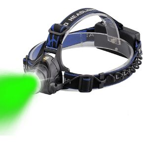 GreenLight LED Headlamp, 1800 Lumens Zoomable Hunting LED head lamp flashlight, Hands-free Headlight Torch Lamp for Hunting Hiking Camping Fishing Reading Running