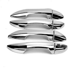 8Pcs 4 Door Handle Cover Compatible with Toyota Corolla Sedan 2014 2015 2016 2017 2018 2019 Exterior ABS Molding Protector Trim (Chrome Plated)