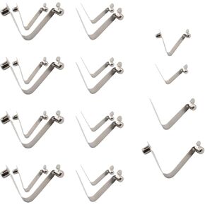 Tent Pole Replacement Clips, Kayak Paddle Spring Snap Clips, Stainless Steel Spring Button Clip Push Button Clips for Kayak Paddle Outdoor Camping Awning Tent Pole, Solid Single Double Pin, 20pcs
