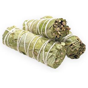 3 Premium 4'' Long California Floral White Sage + Eucalyptus | Smudging Kit for Love, Peace, Harmony, Home Cleansing, Meditation, Purifying (Pure Eucalyptus Smudge Sticks)