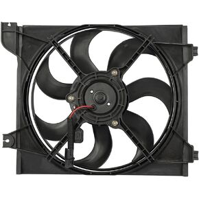 SCITOO 620735 Condenser Engine Cooling Fan Assembly Replacement Fit for 2006-2011 for Kia for Rio 2006-2011 for Kia for Rio5
