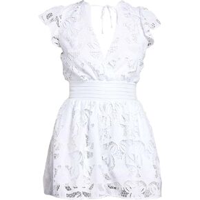 GUESS Womens Chloe Eyelet Romper