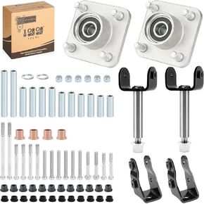 10L0L Golf Cart Front & Rear End Rebuild Kit for Club Car Precedent 2004-Up, Club Car Front & Rear Suspension Bushings Bolts Rebuild Kit