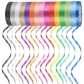 30 Rolls 15 Colors Balloon Ribbon String Curling Ribbon for Gift Wrapping Curling Ribbon Assorted Colors Wrapping Ribbon Gift Wrap Ribbon for Crafts Florist Flower Wedding Birthday Party Decoration