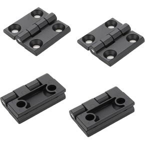 Butt Hinge Aluminum Alloy Door Hinge for Closet Cabinet Door 40mm/1.57" x 40mm/1.57" - Pack of 4