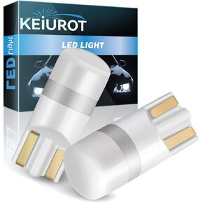 Keiurot House Number Light Bulb Address Bulb 193 Bulb Lighted Address Sign LED Replacement Bulb Kit 10-30Volt AC/DC, Landscape Cabinet Lighting White, 2Pack