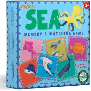 eeBoo: Sea Little Square Memory & Matching Game, Developmental and Educational Fun, Builds Recognition and Memory Skills, for Ages 3 and up