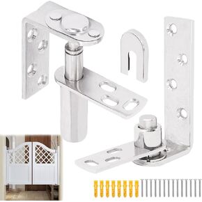 1 Pack | Heavy-Duty Self-Return Swinging Cafe Doors Hinge - HBL's Saloon Door Hinge for Swing Doors - Double-Action Gravity Hardware - 304 Stainless Steel - Indoor/Outdoor Use.