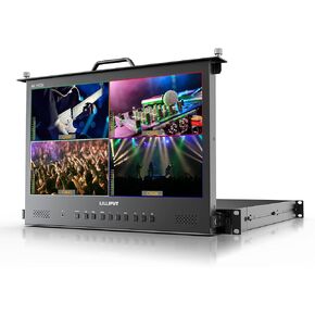 LILLIPUT 17.3 Inch RM1731S-12G 4×12G-SDI 12G-SDI / HDMI2.0 signals inputs & output 1RU Pull-out Rackmount Monitor with Quad-Split Multiview, Remote Control, HDR/3D-LUT