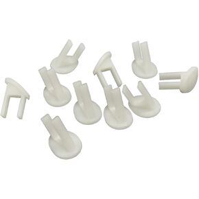 Nimiah Switch Safety Key Replacement Sears Craftsman Radial Arm Table Saw Plastic Oval Jointer Band Drill Press Parts -White（10 pcs）fits part numbers 22255, 60256, and 976863-001