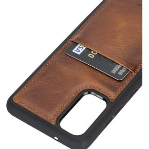 Venito Capri Leather Wallet Case Compatible with Samsung Galaxy S24 Plus (6.7 inches) Case – Extra Secure with RFID Blocking & Padded Back Cover (Coffee Brown)