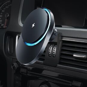 BEHAVE Car Mount Charger for Audi Q5 2014-2017,15W Wireless Charging for Q5 Magnetic Phone Holder with Cooling Fan,Compatible for Magsafe,iPhone and Android Phones