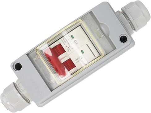 قاطع دائرة 2P MCB DC 500V 32A مفتاح فصل قاطع الدائرة المنزلية مع صندوق توزيع مقاوم للماء IP65 ودليل المستخدم (بدون كابل) in Saudi Arabia