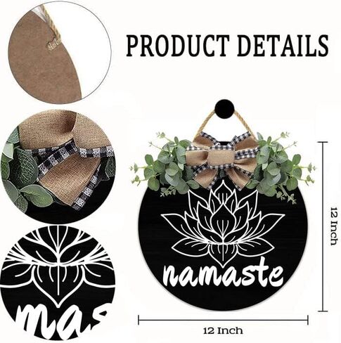 Get Naked Wreaths Round Wood Hanging Bathroom Sign with Ribbon Bow Wall Art Decor for Home Farmhouse Bar Pub Yard Front Door Decorations Gifts 12 x 12 Inch in Saudi Arabia