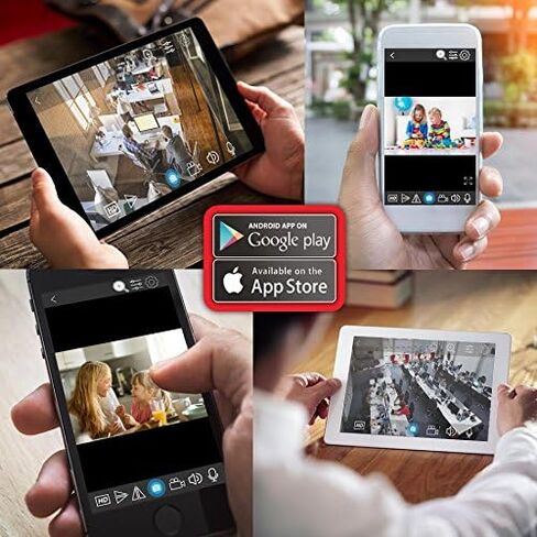 كاميرا FDT 1080P HD WiFi Bullet IP (2.0 ميجابيكسل) كاميرا أمان لاسلكية خارجية FD8902 (أبيض) - IP66 مقاومة للطقس، التوصيل والتشغيل والرؤية الليلية مع بطاقة SD سعة 16 جيجابايت (متجددة) in Saudi Arabia