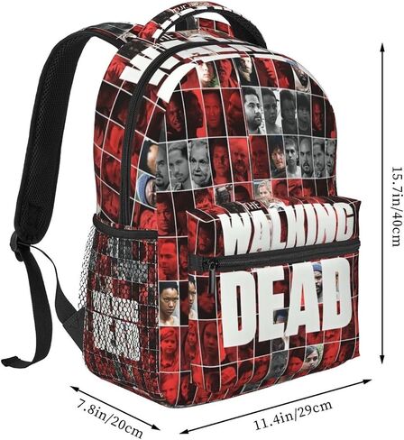 Unisex Walking Horror Dead Multipurpose Backpacks,3d Printed Funny Anti Theft Laptop Backpack,Casual Daypack Backpack For Men Women 16 Inch in Saudi Arabia