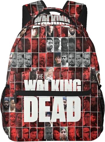 Unisex Walking Horror Dead Multipurpose Backpacks,3d Printed Funny Anti Theft Laptop Backpack,Casual Daypack Backpack For Men Women 16 Inch in Saudi Arabia
