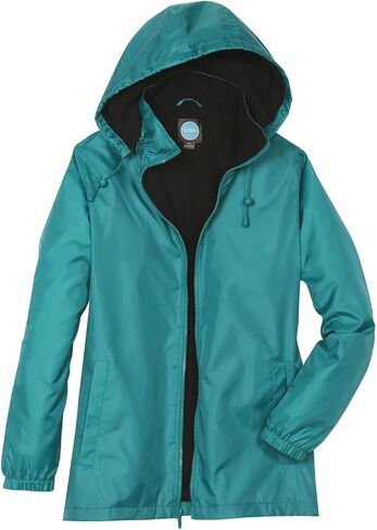 سترة المطر النسائية من توتس مع معطف المطر بغطاء للرأس للنساء، معاطف نسائية مقاومة للماء، Everglade، 2X in Kuwait