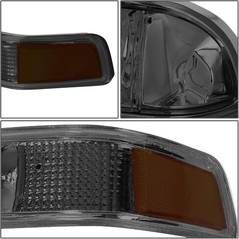 DNA MOTORING HL-OH-S10984P-BK-CL1 Black Housing Clear Corner Headlights Replacement For 98-04 Blazer S10 in Saudi Arabia