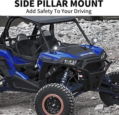 2 قطعة من دعامات تثبيت شريط الضوء لملحقات Utv Polaris Rzr Xp 900 1000، حوامل شريط الضوء، دعامة شريط الضوء، دعامة شريط إضاءة LED جانبية عقلية على شكل حرف A، دعامة إضاءة مكعبة in Kuwait