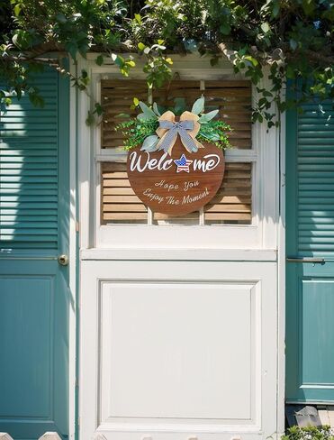 Wall Pediments - Customizable Welcome Sign for Every Occasion - Ideal Housewarming and Holiday Gifts Door Wreaths - 12 IN in Saudi Arabia