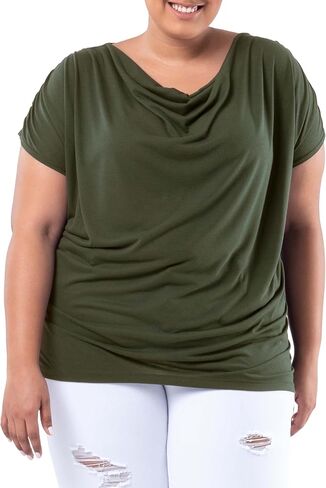 Wright's Women's Jersey Knit Sleeveless Drape Neck Top in Saudi Arabia