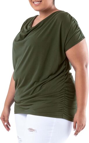 Wright's Women's Jersey Knit Sleeveless Drape Neck Top in Saudi Arabia