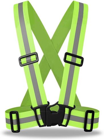 zojo Safety Vests,10 Packs | Lightweight, Adjustable & Elastic | Safety & High Visibility for Running, Jogging, Walking,Cycling | Fits Outdoor Clothing (Black) in Saudi Arabia