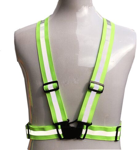 zojo Safety Vests,10 Packs | Lightweight, Adjustable & Elastic | Safety & High Visibility for Running, Jogging, Walking,Cycling | Fits Outdoor Clothing (Black) in Saudi Arabia