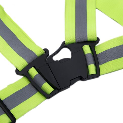 zojo Safety Vests,10 Packs | Lightweight, Adjustable & Elastic | Safety & High Visibility for Running, Jogging, Walking,Cycling | Fits Outdoor Clothing (Black) in Saudi Arabia