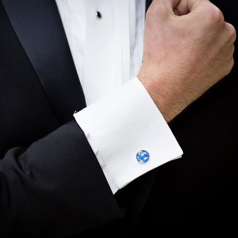 ADMETUS 925 Sterling Silver Cufflinks | Tuxedo Shirt Cufflinks Jewelry for Men Suitable for Various Occasions (1 Pair) in Kuwait