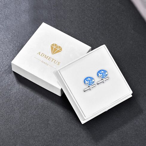 ADMETUS 925 Sterling Silver Cufflinks | Tuxedo Shirt Cufflinks Jewelry for Men Suitable for Various Occasions (1 Pair) in Kuwait