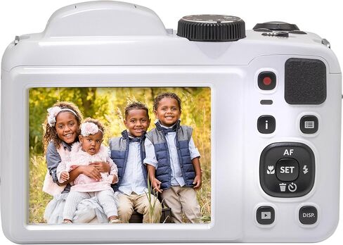 كاميرا Kodak PIXPRO White AZ255 16MP رقمية 25X زووم بصري 24 مم عدسة زاوية واسعة تثبيت الصورة البصرية 1080P Full HD Video 3 بوصة LCD كاميرا تسجيل فيديو + بطاقة 64 جيجابايت + حافظة + حامل ثلاثي + حزمة in Kuwait